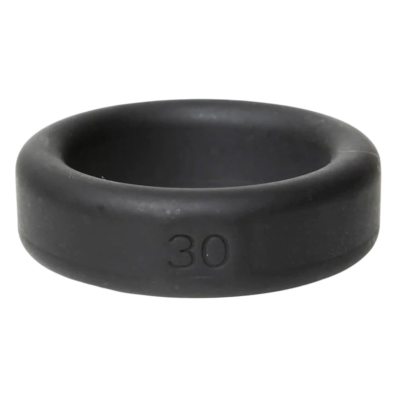 Boneyard Toys Black Silicone Cock Ring 30mm