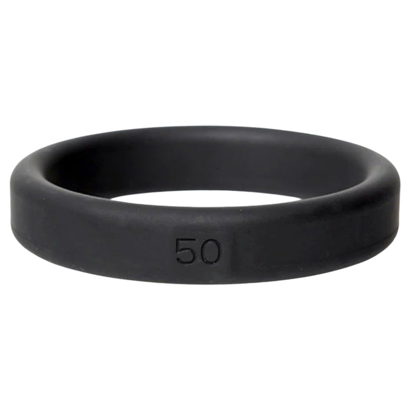 Boneyard Toys Black Silicone Cock Ring 50mm