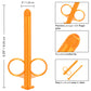 CalExotics SE-2380-03-2 Lube Tube Syringe Style Lubricant Applicators Orange Features