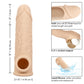 CalExotics SE-1633-05-3 Performance Maxx Life-Like Penis Extension Sleeve 7" Ivory Features