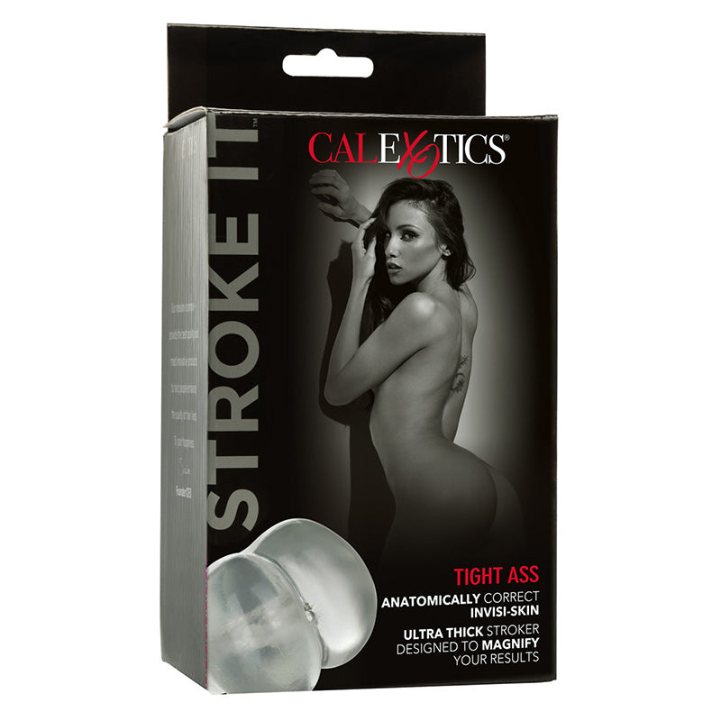CalExotics SE-0912-85-3 Stroke It Tight Ass Clear Masturbator Package Front