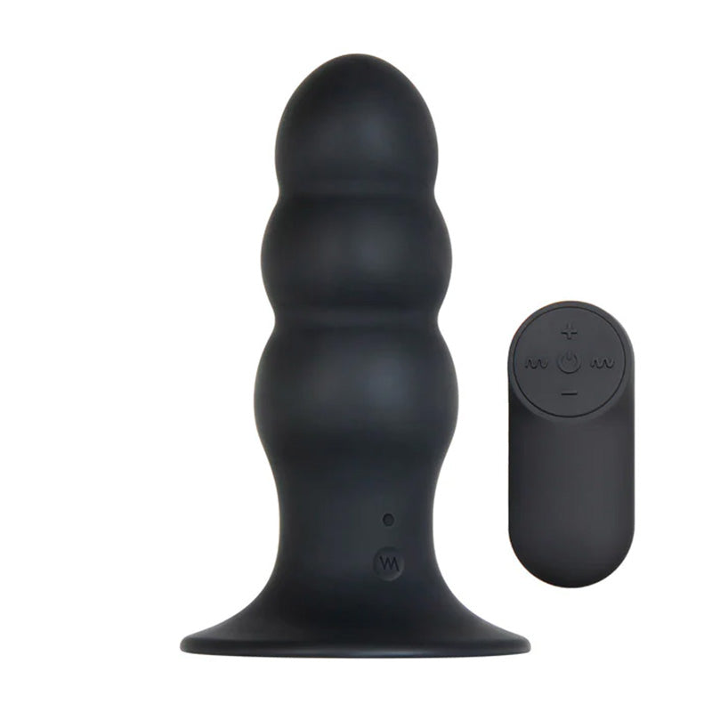 Evolved Novelties EN-RS-4432-2 Kong Rechargeable Vibrating Remote Control Silicone Butt Plug