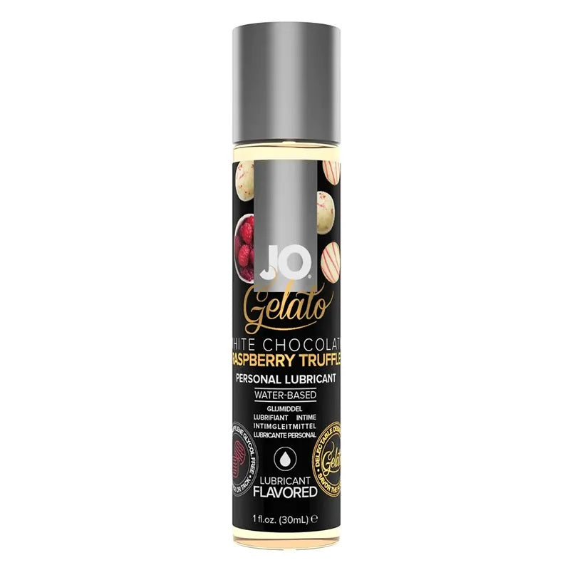 JO Gelato Flavoured Lubricant White Chocolate Raspberry Truffle 1 oz 30 ml