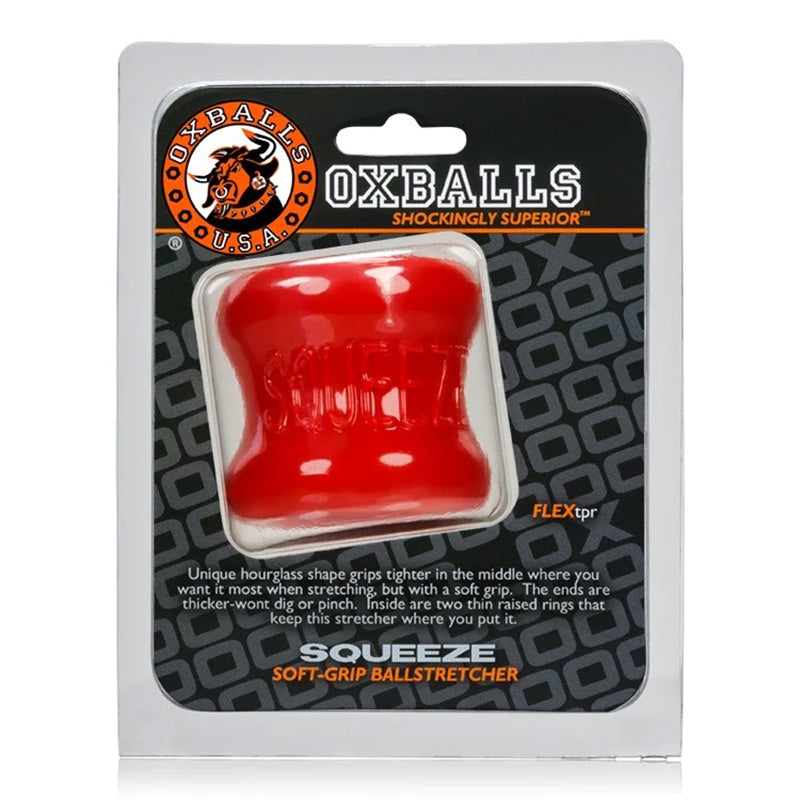 Oxballs OX-3011-RED Squeeze Ballstretcher Red Package Front