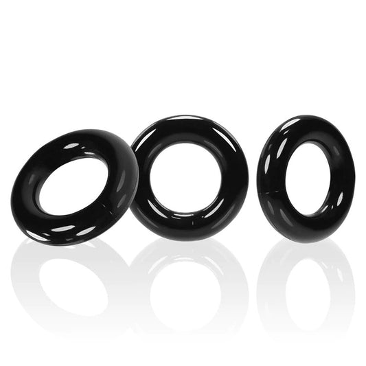 Oxballs Willy Rings 3-Pack Cock Rings Black