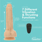 Crazy Guy 7.5" Rotating Vibrating & Thrusting Dong