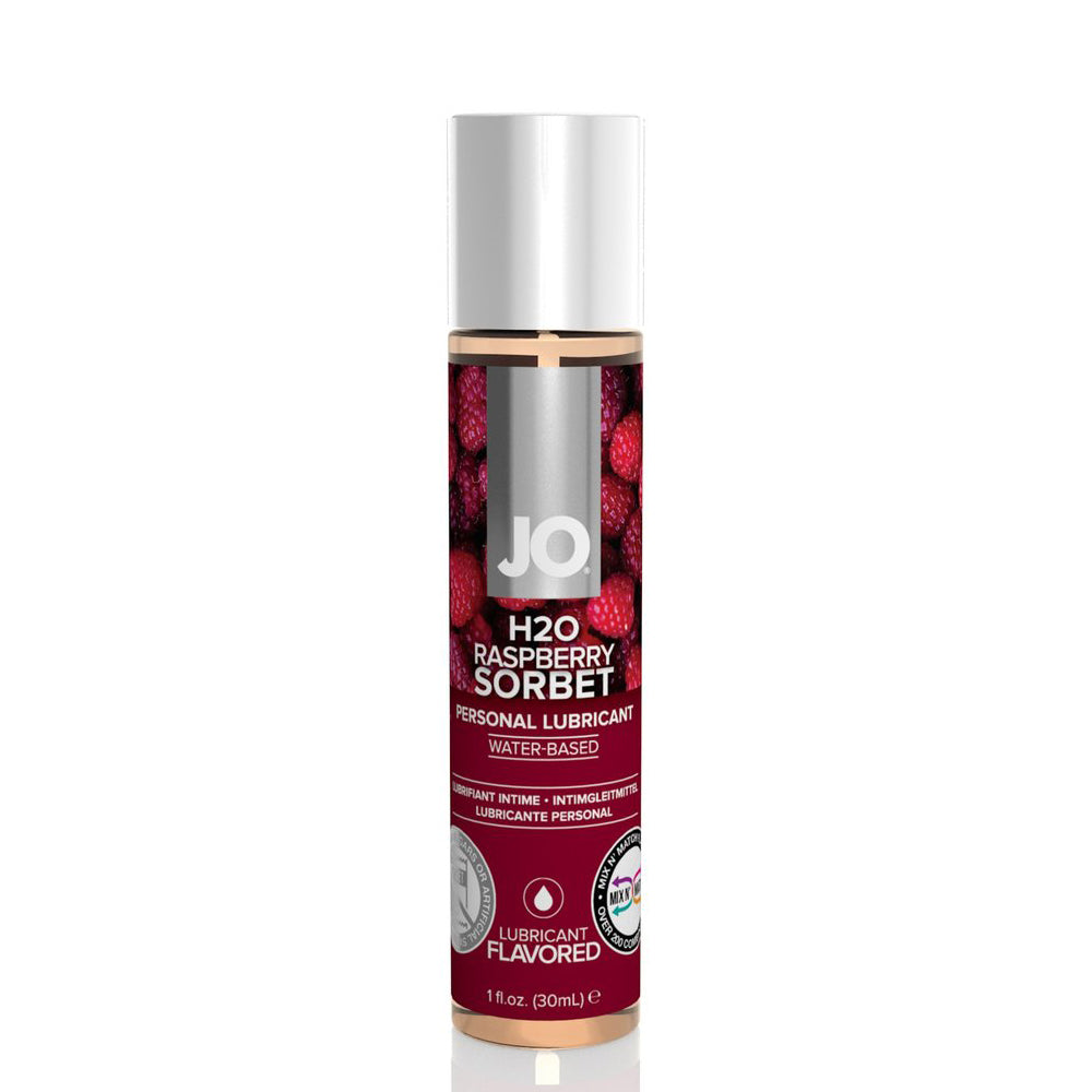 JO H2O Flavored Lubricant 1 oz 30 ml Raspberry Sorbet