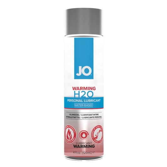 JO H2O Warming Lubricant 4 oz 120 ml Bottle