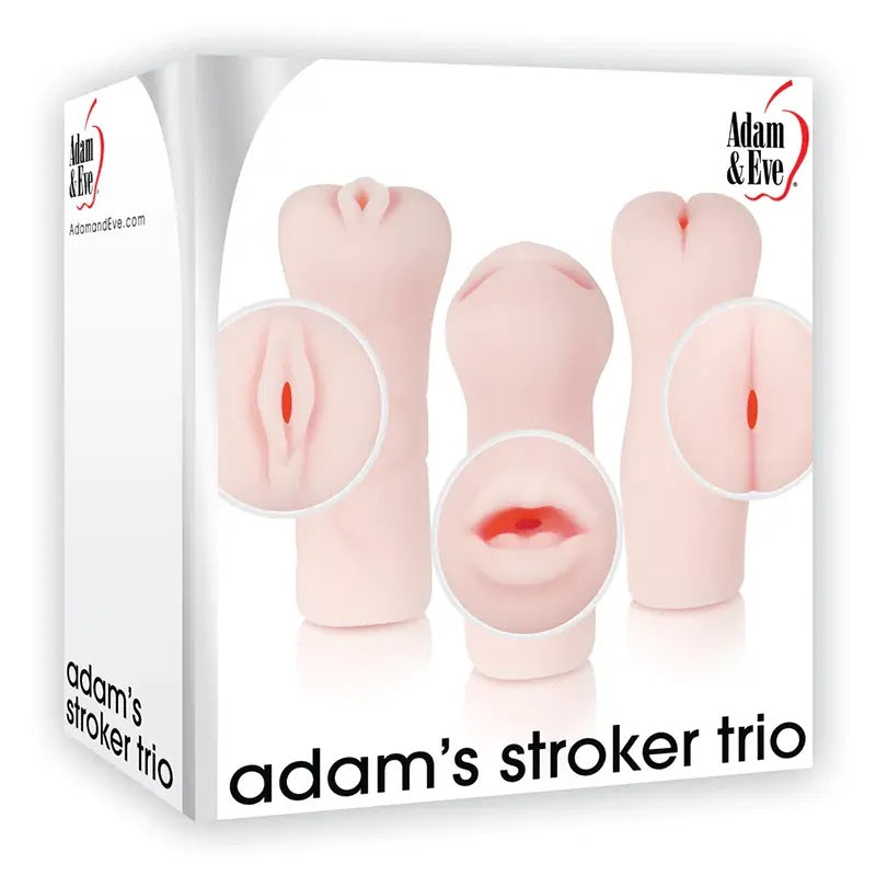 Adam's Stroker Trio Male Masturbator Set AE-WF-9612-2 Package Front