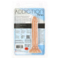 Addiction Tino 5.25 Inch Silicone Dildo - Package Back