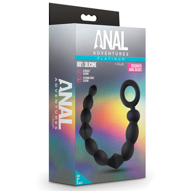 Blush BL-23945 Anal Adventures Platinum - Silicone Beginner Anal Beads Package