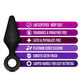 Blush BL-310175 Anal Adventures Platinum - Silicone Loop Plug Kit Features