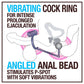 Blush BL-01705 Anal Adventures Platinum - Silicone Anal Ball with Vibrating C-Ring
