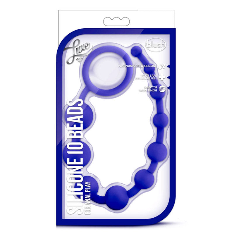 Blush BL-11002 Luxe Silicone 10 Beads Indigo Blue Package