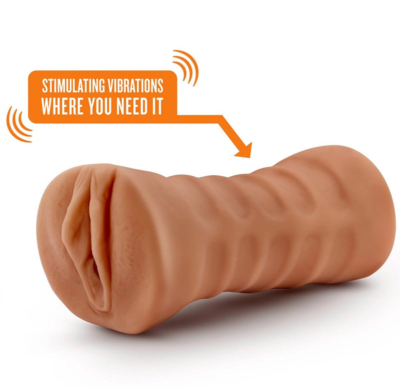 Blush BL-73517 M For Men Julieta Mocha Vibrating Pussy Stroker