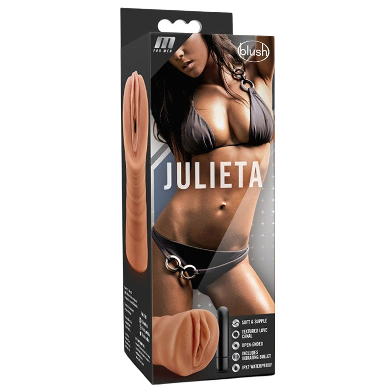 Blush BL-73517 M For Men Julieta Mocha Vibrating Pussy Stroker Package