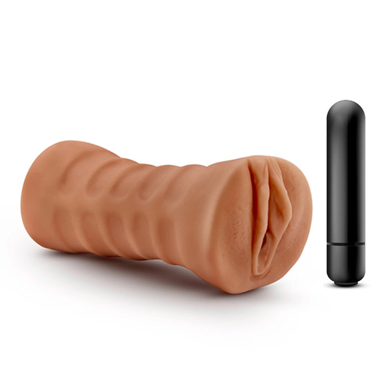 Blush BL-73517 M For Men Julieta Mocha Vibrating Pussy Stroker