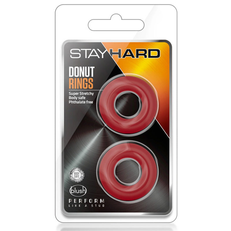 Blush BL-00898 Stay Hard Donut Rings - Red Package