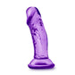 B Yours Sweet n Small 4 Inch Jelly Dildo - Purple