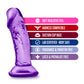 B Yours Sweet n Small 4 Inch Jelly Dildo - Purple - Features