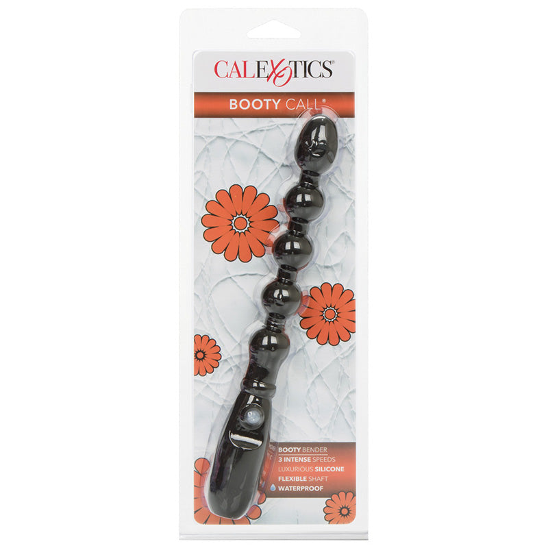 CalExotics SE-0397-60-2 Booty Call Booty Bender Vibrating Anal Beads Black Package Front