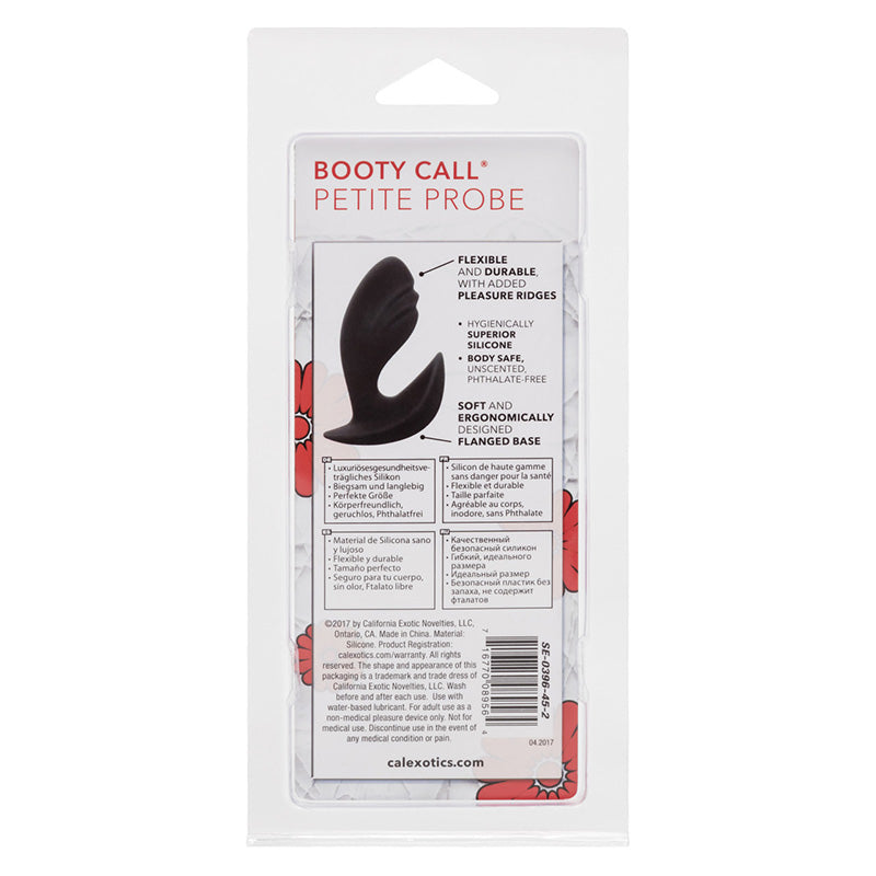 CalExotics  SE-0396-45-2 Booty Call Petite Probe Black Package Back