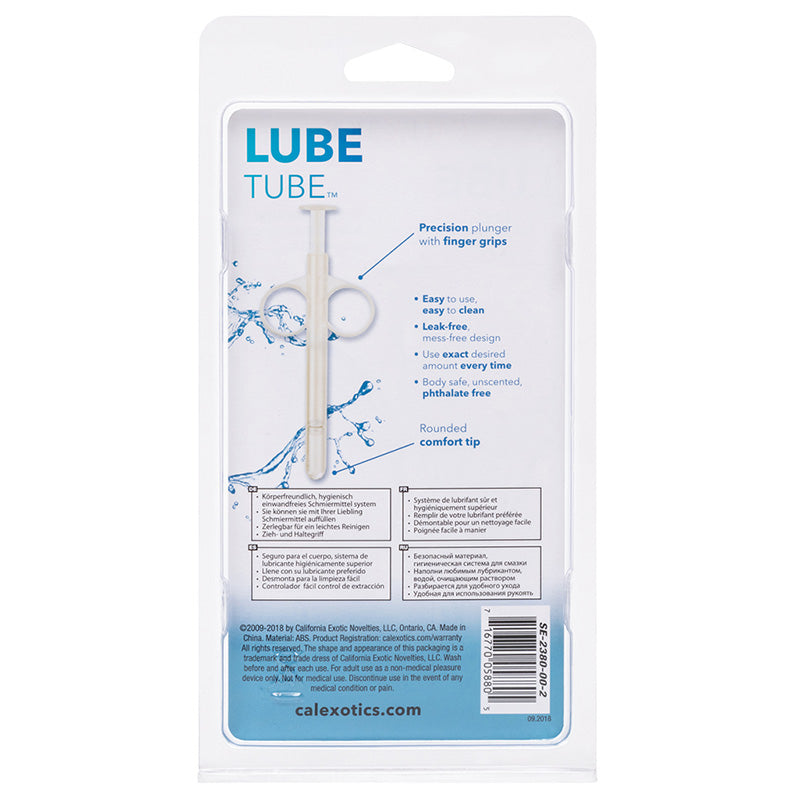 CalExotics SE-2380-00-2 Lube Tube Lubricant Applicators Clear Package Back
