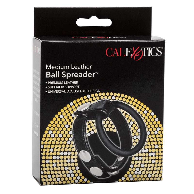CalExotics SE-1412-01-3 Medium Leather Ball Spreader Package Front