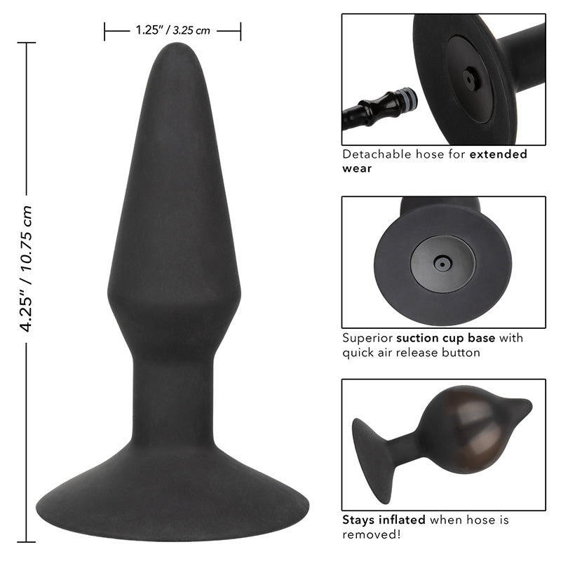 CalExotics SE-0430-10-3 Medium Silicone Inflatable Plug Features