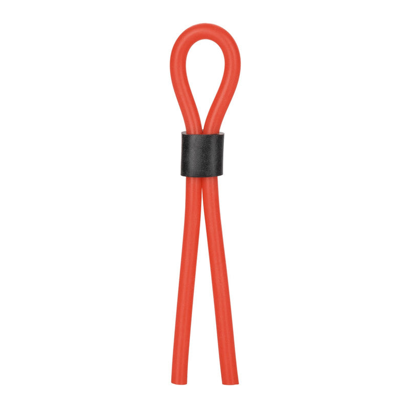 CalExotics SE-1408-11-2 Silicone Stud Lasso Cock Ring - Red