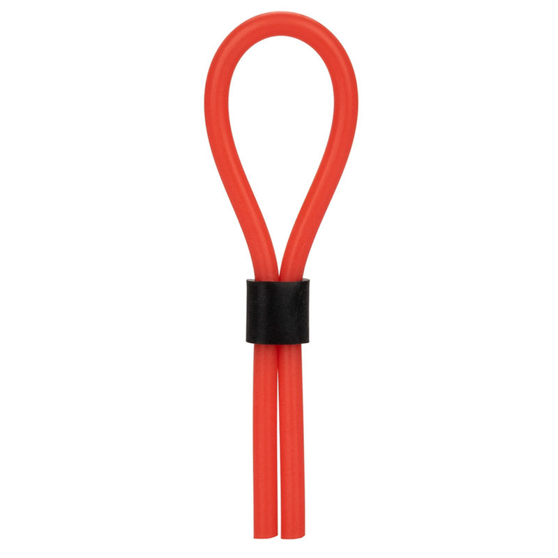 CalExotics SE-1408-11-2 Silicone Stud Lasso Cock Ring - Red