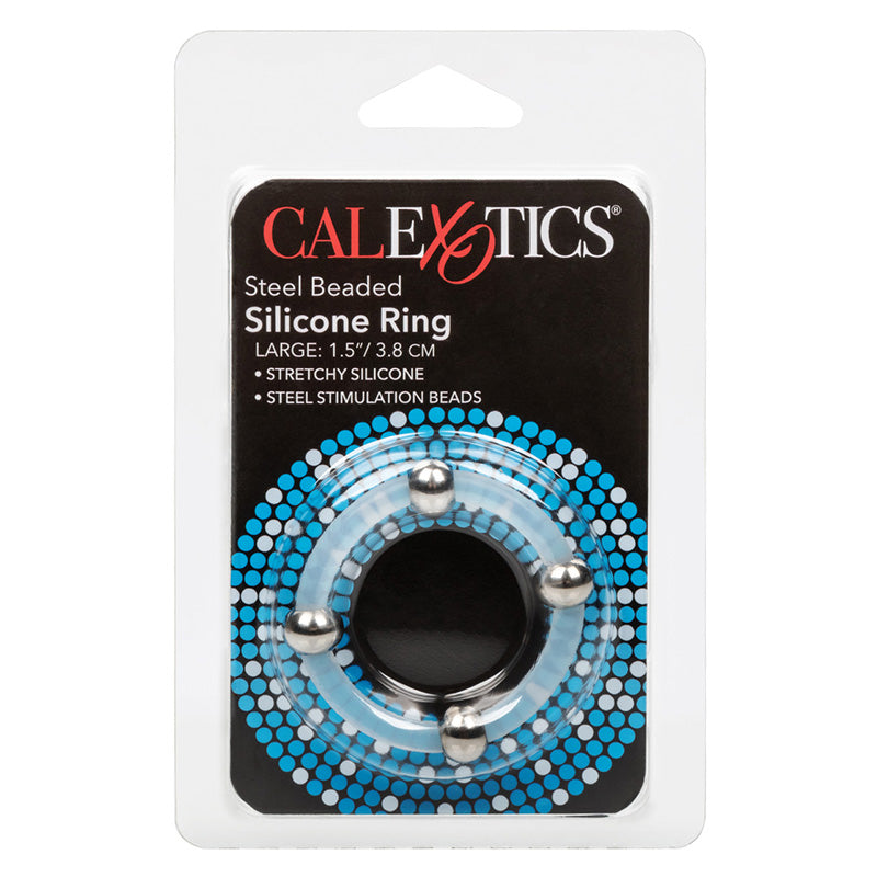CalExotics SE-1437-10-2 Steel Beaded Silicone Ring - Large Package Front