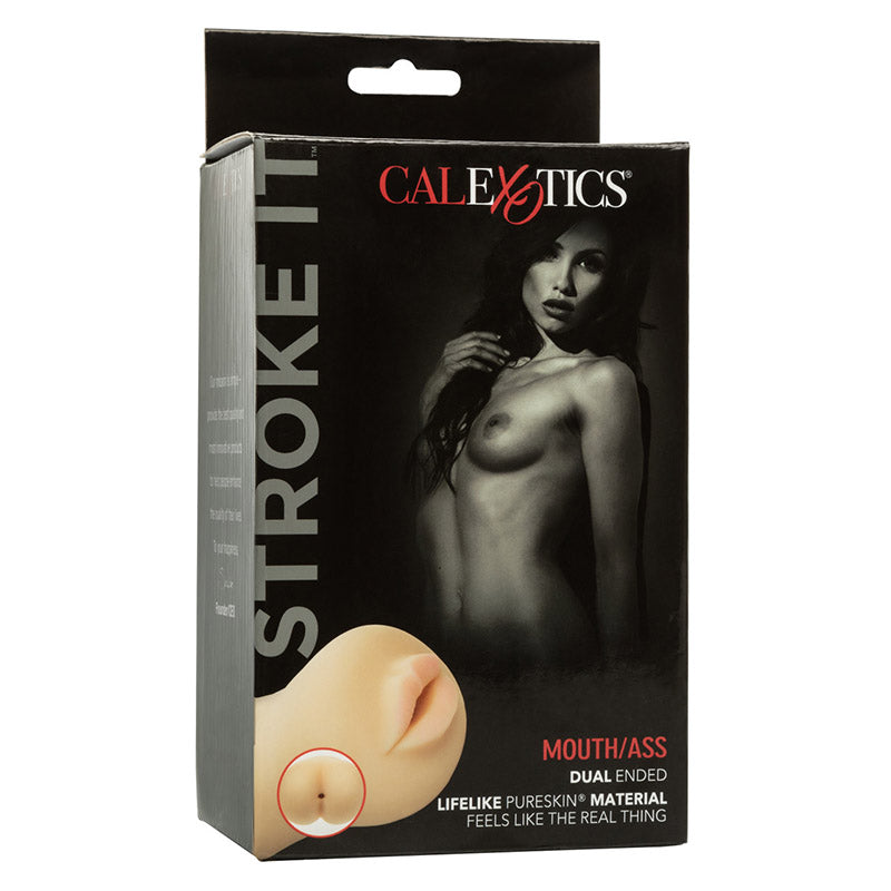 CalExotics SE-0912-55-3 Stroke It Mouth/Ass Package Front