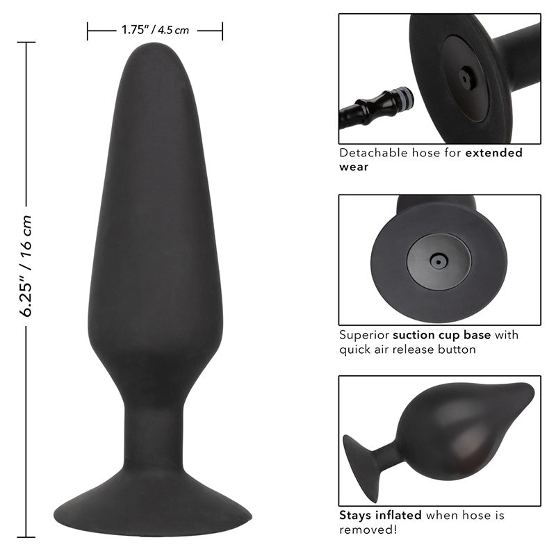 CalExotics SE-0430-30-3 XL Silicone Inflatable Plug Features