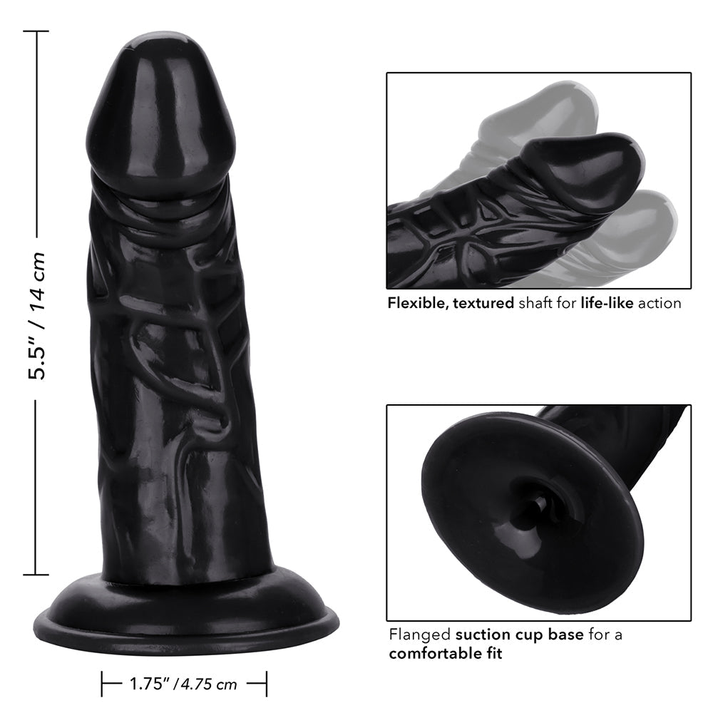 Back End Chubby Black Realistic Dildo - Features