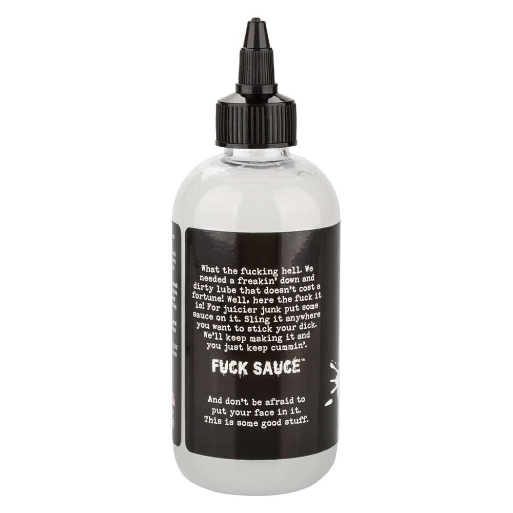 Fuck Sauce Cum Hybrid Lubricant 8 oz 237 ml Bottle Back