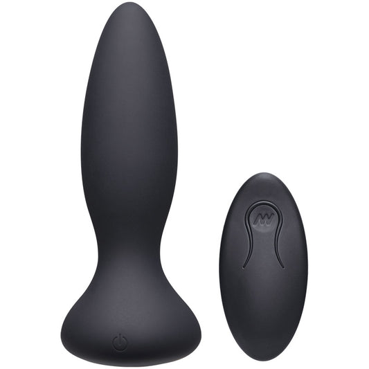 Doc Johnson 0300-07-BX A-Play Thrust Adventurous Rechargeable Silicone Anal Plug with Remote Black