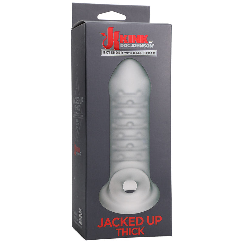 Doc Johnson 2402-51-BX KINK Jacked Up Extender with Ball Strap - Thick Package