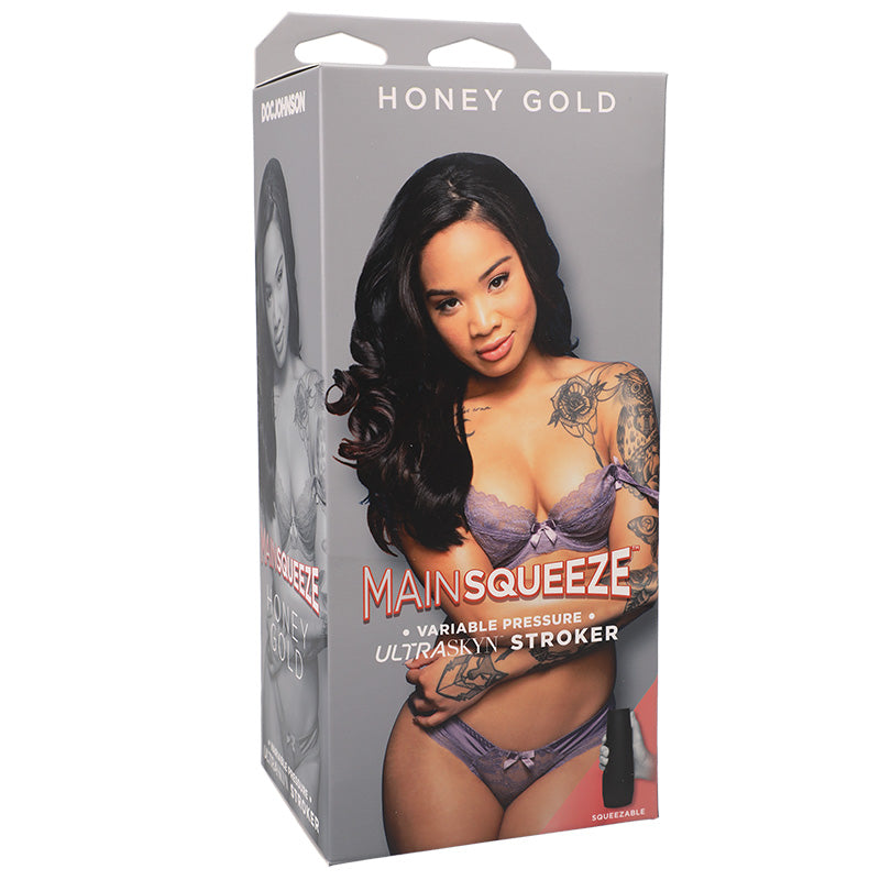 Doc Johnson 5200-22-BX Main Squeeze Honey Gold Pussy Stroker Package Front