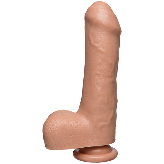 The D: Uncut D 7 Inch Uncircumcised Firmskyn Dildo with Balls - Vanilla