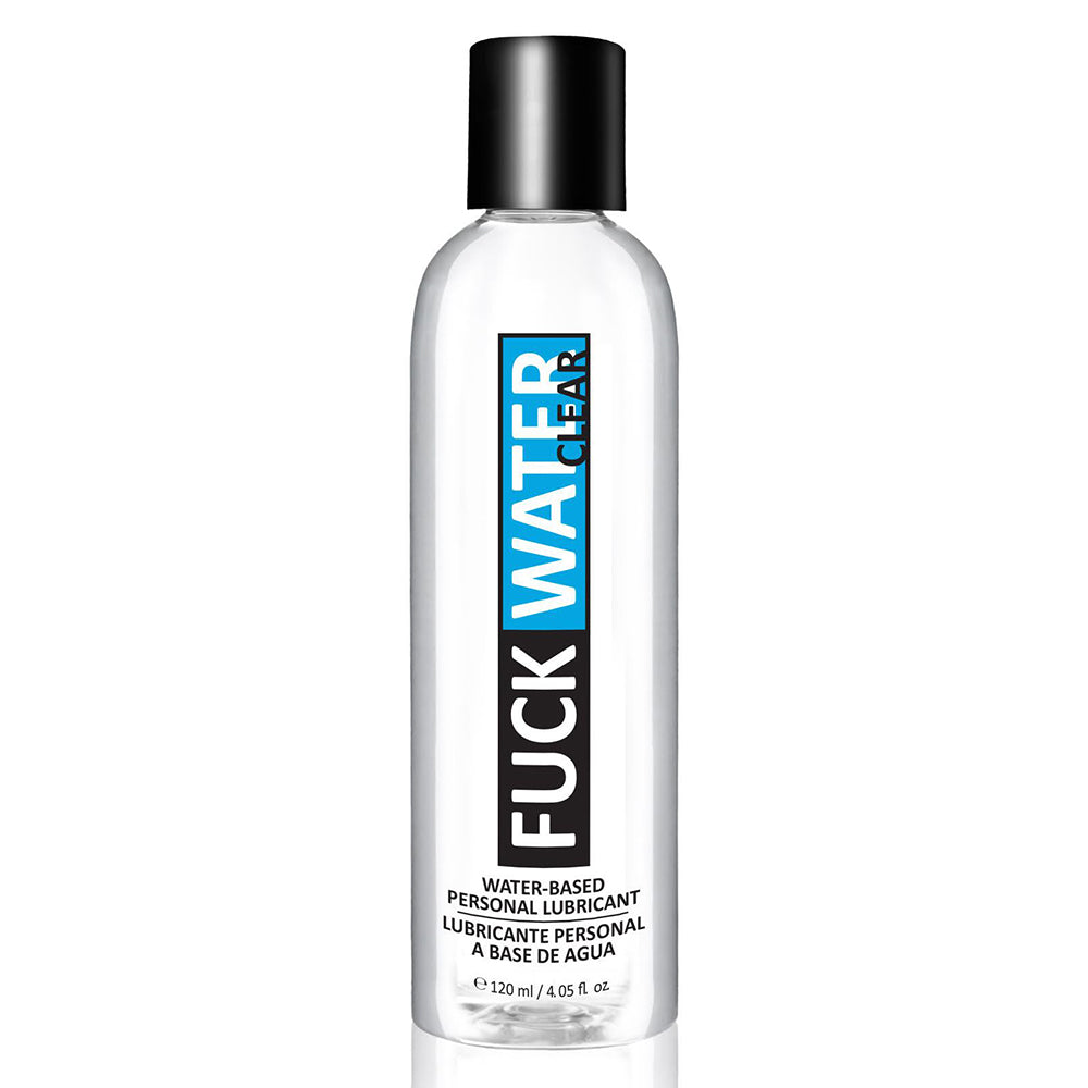FuckWater Clear Water-Based Lube 4.05 oz 120 ml Bottle