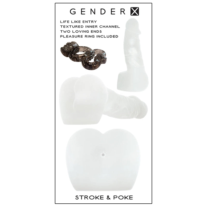 Gender X Stroke & Poke Penis Ass Masturbator Package Front