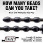 XR Brands AF614 Hosed 19 Inch Beaded Anal Snake Extra Large Anal Beads Measurements