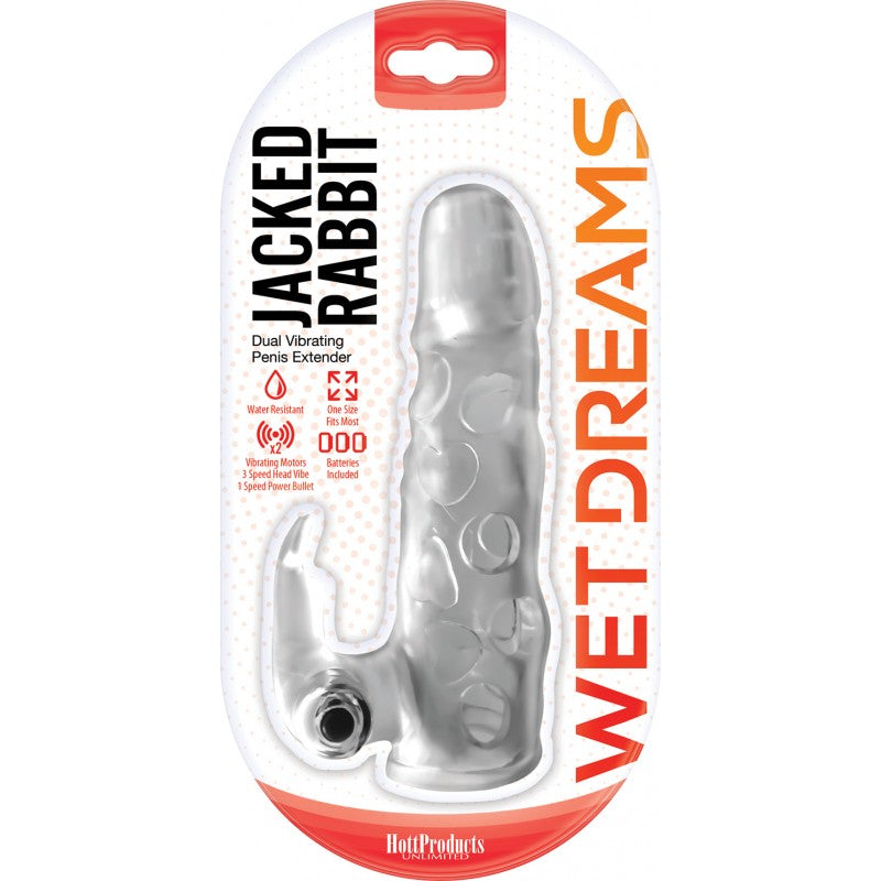 Hott Products hp3307 Jacked Rabbit Dual Vibrating Penis Extender Package