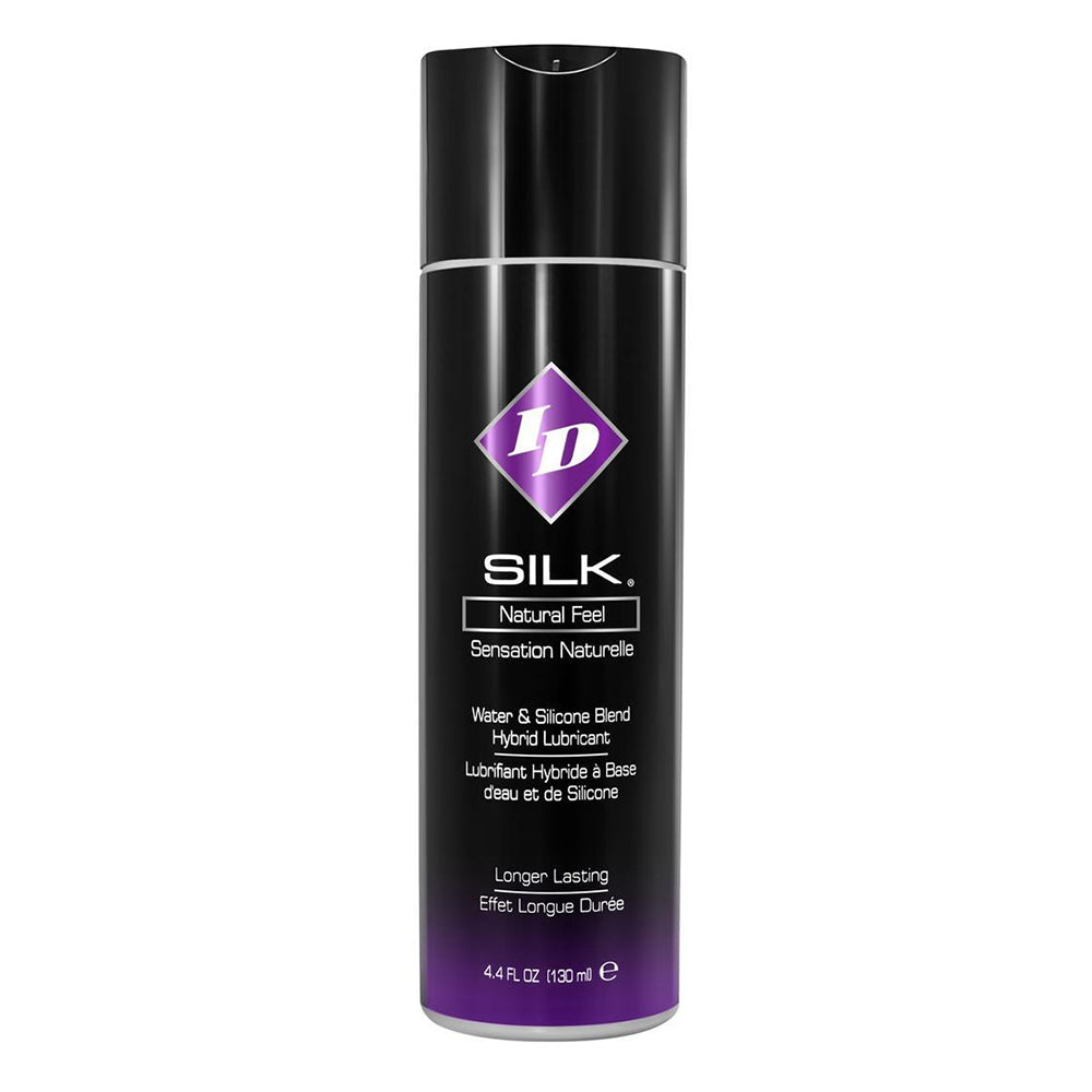 ID Silk Water and Silicone Blend Hybrid Personal Lubricant 4.4 oz 130 ml Bottle