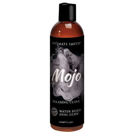 Intimate Earth Mojo Relaxing Clove Water Based Anal Glide Lubricant 4 oz 120 ml Bottle