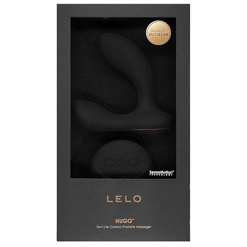 Lelo Hugo SenseMotion Bluetooth Prostate Massager Black Package