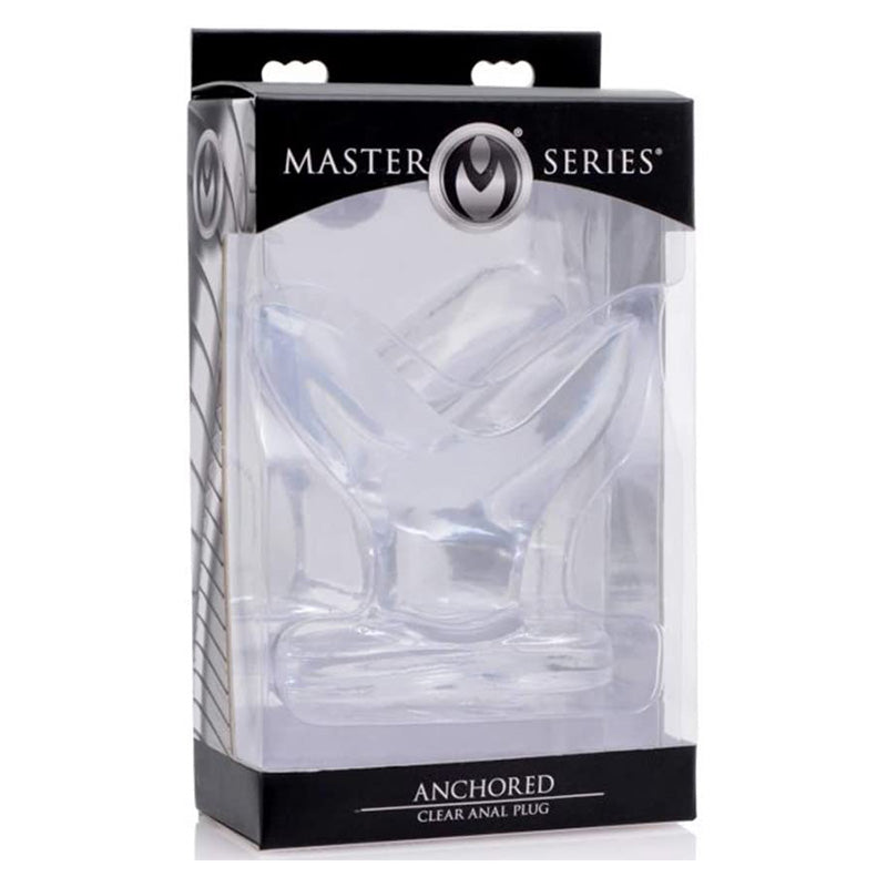 XR Brands Master Series AF201 Anchored Clear Anal Plug Package