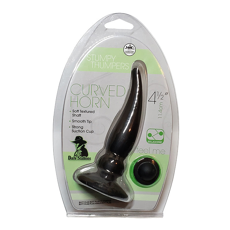 NMC 39511 Stumpy Thumpers Curved Horn Silicone Butt Plug Package