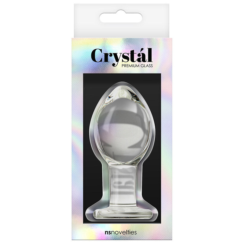 NS Novelties NSN-0701-31 Crystal Butt Plug - Large - Clear Package